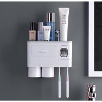 ราคา เครื่องบีบยาสีฟัน เครื่องบีบยาสีฟันอัตโนมัติ พร้อมที่เก็บแปรงสีฟัน (14147901330)