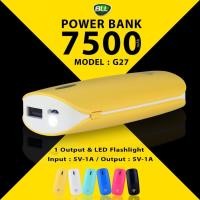 ราคา Power Bank 7500 mAh BLL G27 ขนาดเล็กกะทัดรัด พกพาสะดวกมากๆ ของแท้ 100% (1135435110)