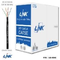 ราคา สายแลน Link รุ่น US-9045 สาย CAT5E UTP, PE OUTDOOR (Double Jacket) Black (350 MHZ) ความยาว 305 เมตร (1,000 ฟุต)/กล่อง (1831503790)