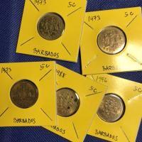 ราคา Special Lot No.60271 ปี1973-1996 BARBADOS 5 CENTS เหรียญสะสม เหรียญต่างประเทศ เหรียญเก่า หายาก ราคาถูก (15478527882)
