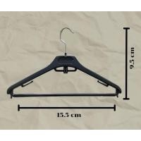 ราคา ไม้แขวนเสื้อสีดำอย่างดีแข็งแรง 6อัน 30/ แขวนเสื้อสูท เสื้อกันหนาว ทนแดดฝน (25234856817)