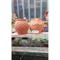 ราคา ข กระถางดินเผา - กระถางไม้อวบน้ํา เอ็กซ์อาร์ - กระถางทรงนกฮูกปาก 6.5 สูง 11.5 (24179572228)