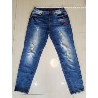 ราคา กางเกงยีนส์หญิง Rock Express ทรง Boyfriend ผ้ายืด ป้ายหนัง เอว 28 ใหม่กริบ (28383276677)