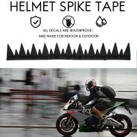 ราคา Reflective Motorcycle Helmet Mohawk Spikes Rubber Saw with Red Helmet Decals(Helmet Not Included) (55903197194)