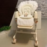 ราคา เก้าอี้ไฮแชร์ (เก้าอี้ทานข้าว & เปลไกว) ยี่ห้อ Combi สีขาว พร้อมเบาะรอง (6116045475)