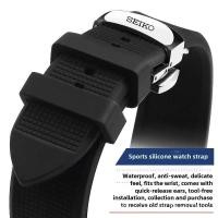 ราคา Seiko Compatible Watch Strap - 18-24mm Quick Release Rubber Band for 5 Sports/Cocktail Time, Waterproof Dive & Dress Watches (41905336699)