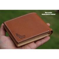 ราคา กระเป๋าตังหนังแท้หนังวัวฟอกฝาด งานแฮนด์เมด 100% (507834343)