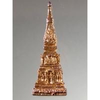 ราคา Antig Sun 1138 พระธาตุพนมจำลอง เนื้อกะไหล่ทอง วัดพระธาตุพนม จังหวัดนครพนม ขนาดเมื่อเทียบกับเหรียญบาท (24686331673)