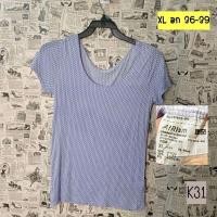 ราคา Uniqlo เสื้อยืด แขนสั้น ผ้าAIRism เนื้อเย็น เบาสบาย XL 36-39" สภาพสวย (22234800252)