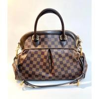 ราคา LOUIS VUITTON Trevi PM Damier Ebene Canvas Y2010 (รับประกันสินค้าแท้ 100%) (23268528451)