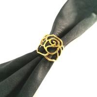 ราคา แหวนทอง 10k gold plated สลักลายกุหลาบบนตัวเรือน (5167245602)