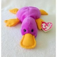 ราคา ตุ๊กตาตุ่นปากเป็ด ty ท้องถ่วง สภาพใหม่ป้ายห้อย รุ่นปี 1993 Rare Vintage ty Beanie Babies Patti the Platypus ขนาด 9 นิ้ว (11694812671)