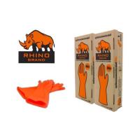 ราคา โพลี-ไบรท์ ถุงมือยางธรรมชาติ ถุงมือยาง Rhino สีส้ม 12 คู่ Size S/M/L (5640400873)