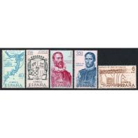 ราคา H143 แสตมป์สเปนยังไม่ได้ใช้ ชุด History of Discovery ประวัติศาสตร์ ปี 1968 ยังไม่ได้ใช้ สภาพดี จำนวน 5 ดวง ครบชุด (14829974883)