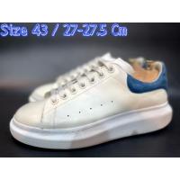 ราคา ALEXANDER MCQUEEN Exaggerated-Sole Suede-Trimmed Leather Sneakers (21944262245)