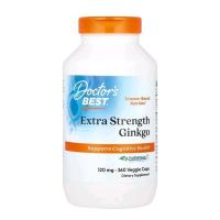 ราคา Doctor's Best, Extra Strength Ginkgo, 120 mg, 360 Veggie Caps (8120460249)
