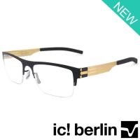 ราคา Ic Berlin แว่นตารุ่น 006 C-4 สีดำขาทอง Max S กรอบเซาะร่อง ขาข้อต่อ วัสดุ สแตนเลส สตีล Eyeglasses มีบริการรับตัดเลนส์ (2225946314)