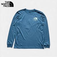 ราคา เสื้อยืดมือสอง The North Face สีฟ้าเข้มอมเขียว แขนยาว อก 42 ยาว 28 ( M ) สภาพใหม่ 95% (43776556082)