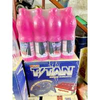 ราคา (ยกลัง=12ขวด) น้ำยาเคมีเติมแบตเตอรี่ น้ำกลั่นเติมแบตเตอรี่สีชมพู ยี่ห้อไททัน TITAN สีชมพู 900ml. (21988403163)