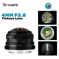 ราคา 7Artisans 4mm F2.8 APS-C โฟกัสแบบแมนนวล 225° เลนส์ Fisheye แบบวงกลมสําหรับกล้อง Mirrorless เมาท์ E / Fuji X / M43 / EOS-M 4 มม. f2.8 (40569438875)