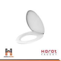 ราคา Karat Faucet ฝารองนั่งชักโครก แบบธรรมดา สีขาว รุ่น ECP-02-301-11 กะรัต ฝาชักโครก สุขภัณฑ์ ฝารองนั่ง (20469456845)