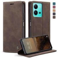 ราคา VIVO V25 / VIVO V25E CASEME กระเป๋าสตางค์แบบพลิกได้ซองหนังหนัง PU กระเป๋าสตางค์แบบพับได้ (52702318159)