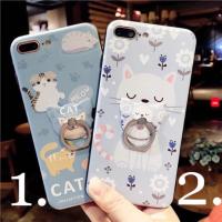 ราคา แมวน้อย พร้อมริง iphone 6/6s/6+/6s+/7/7+ เคส tpu นิ่ม ลายสกรีนนูนขอบดำ กันกระแทก (274260648)