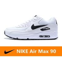 ราคา ของแท้ Nike Air Max 90 รองเท้าลำลองตาข่ายระบายอากาศ รองเท้าวิ่งเบาะลมคลาสสิก สีขาว (21543940017)