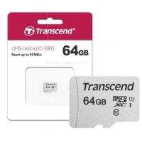 ราคา Transcend MicroSD Card 64GB with adapter 300s : รับประกัน 5 ปี -มีใบกำกับภาษี-TS64GUSD300S-A (42072820743)