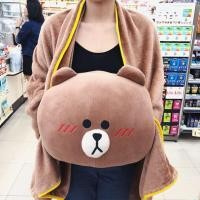 ราคา ⭐️พร้อมส่ง 2-3 วันได้รับของ หมอนผ้าห่มอุ่นไอรัก (บราวน์) พรีเมี่ยม 7-Eleven⭐️ (2017228711)