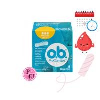 ราคา OB Pro Comfort Regular ผ้าอนามัยแบบสอด โอบี โปร คอมฟอร์ท ขนาดธรรมดา บรรจุ 8 ชิ้น จำนวน 1กล่อง [3152] (19587543923)