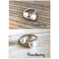 ราคา มี 2 แบบ..แหวนพันนิ้ว ประดับคริสตัลเพชร หัวแหวนเป็นมุกประดับคริสตัลเพชร งานเกาหลี (5915427006)