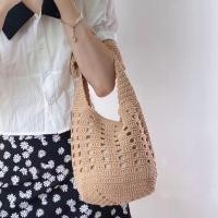ราคา พร้อมส่ง กระเป๋าสานแบบถือ ใช้วัสดุเชือกถัก แข็งแรงทนทาน น่ารักมาก แบบใหม่ ช่องใหญ่ใส่ของได้เยอะ (17805388076)