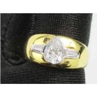 ราคา แหวนทองคำฝังเพชร​ ทรงหยดน้ำ​ของแท้ (10594179031)