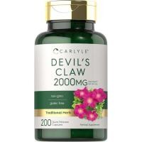 ราคา Carlyle Devils Claw 2000 มก | 200 แคปซูล | สารสกัดจากรากเข้มข้น | อาหารเสริมสมุนไพร Devils Claw | ไม่ใช่จีเอ็มโออาหารเสริมกลูเตนฟรี (56102341398)