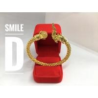 ราคา กำไลพญานาค คาบไหมทอง #กำไลทองเหลือง (4537960682)