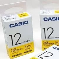 ราคา เครื่องพิมพ์ Casio EZ-Label หมึกดํา เหลือง XR-12YW1/ฉลาก Casio 12MM (45651321848)