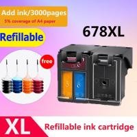 ราคา HP 678xl หมึก hp678 xl hp 678 xl สีดํา 678xl ตลับหมึกสําหรับ Deskjet 1018 1518 3548 2515 2548 4518 2648 3515 (54752138434)