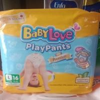 ราคา กางเกงผ้าอ้อมสำเร็จรูป เบบี้เลิฟ เพลย์แพ้นท์ พรีเมียม L 16 ชิ้น Boys&Girls (24313017491)