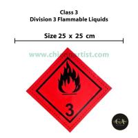 ราคา สติกเกอร์วัตถุอันตราย Class 3 แผ่นละ 35 บาท/50 แผ่น (22921135079)