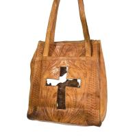 ราคา กระเป๋าหนังแท้ กระเป๋าหนังแท้มือสอง หนังแท้ตอกลาย กระเป๋าสะพายไหล่ สะพายข้าง สะพายผู้หญิง women leather bag shoulder bag (57950254726)