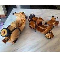 ราคา โมเดลรถเวสป้าไม้ ตัวถังรถทำจากไม้สัก ขนาดยาว15cm สูง 10cm2คัน (26131879724)