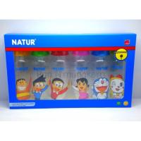 ราคา ขวดนมNATUR เนเจอร์ลายโดเรมอน 8 ออนซ์จุกติดขวดL แพ็ค 6 ขวด (824695637)