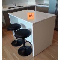 ราคา เค้าเตอร์กลางครัว ท๊อปหินแกรนิตขาวออฟไวท์ ไม้ MDF สั่งผลิตตามแบบ ลูกค้าต้องการขนาดเฉพาะ โปรดทักแชท ขนาด 80x140x87cm (24408056688)