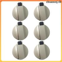 ราคา 6 ชิ้นห้องครัวเตาแก๊สลูกบิดหม้อหุงข้าวเปลี่ยน Universal 4.00X4.00X1.20 ซม.เงิน chuancsj (48002786472)