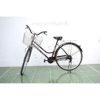 ราคา จักรยานแม่บ้านญี่ปุ่น - ล้อ 27 นิ้ว - ไม่มีเกียร์ - สีน้ำตาล [จักรยานมือสอง] (28128096686)