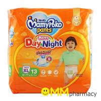 ราคา MAMYPOKO PANTS HAPPY DAY&NIGHT(XL) 13ชิ้น/ห่อ (14591655801)