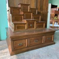 ราคา โต๊ะหมู่บูชาไม้สัก (ขนาดใหญ่) โต๊ะบูชาพระ หมู่ 9 กว้าง 120 x สูง 110 x ลึก 90 cm. (ประกอบแล้ว) ไม้สักแท้ทุกชิ้นส่วน (26320065960)