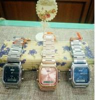 ราคา SKMEI แท้ รุ่น 1220 นาฬิกาข้อมือ 2 ระบบ สายสแตนเลส (1517490358)