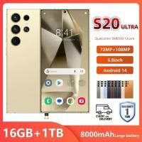 ราคา มือถือ S20 5G 12+512GB 5G สมาร์ทโฟน 5G WIFI Android ราคาถูก โทรศัพท์เล่นเกม รับประกัน 1 ปี COD (25894594226)
